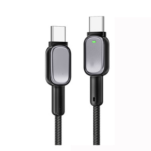 สายเคเบิลประเภทซีถึงประเภทซี 100W PD ชาร์จเร็วสำหรับแท็บเล็ตแล็ปท็อปสายเคเบิล LED - Product Image 2