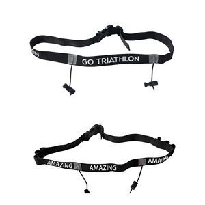 Fabriek Custom Logo Reflecterende Loopriem Overhandigen Nummer Doek Triathlon Marathons <span class=keywords><strong>Race</strong></span> Nummer Riemen Met Energie Gel Houder - Product Image 2