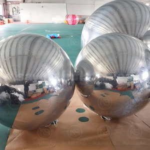 Esferas de Espejo Inflables Reflectantes Gigantes <span class=keywords><strong>para</strong></span> Colgar en Eventos y Fiestas, Bola de Espejo Disco <span class=keywords><strong>para</strong></span> Decoración de Eventos - Product Image 4