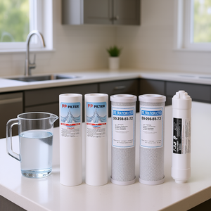 La01 8 filtres à eau de remplacement pour système d'osmose inverse, 6 étapes, durée de vie de 12 mois, en plastique - Product Image 2