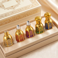 Nouveau flacon de parfum octogonal mince de 3, 6, 15 ml en verre avec pulvérisateur à bille pour huile essentielle, rechargeable, flacon d'échantillon de voyage avec bouchon à vis et emballage carton