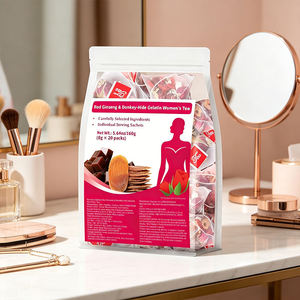 Gelatina Naturale di Pelle d'Asino, Tè Freddo Floreale ed Erboristico <span class=keywords><strong>per</strong></span> Donne, Bevanda Salutare 160g, Durata 18 Mesi, <span class=keywords><strong>Per</strong></span> Tutte le Stagioni, Uso Quotidiano - Product Image 1