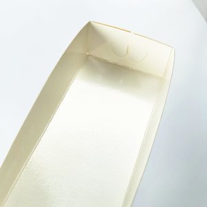 Logo personnalisé Emballage de hot-dog jetable Croissant Sandwich pliable à la cannelle Rouleau de charcuterie <span class=keywords><strong>Plateau</strong></span> en papier Boîtes pour boulangerie - Product Image 6