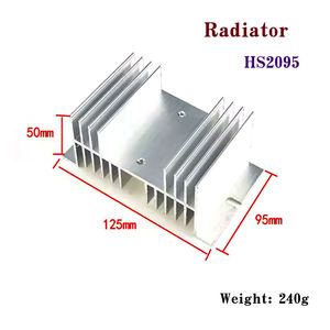 Radiateur en aluminium HS2095 Dissipateur thermique W95 pour composants électroniques pour ponts redresseurs monophasés et triphasés MDS MDQ10-150A - Product Image 2