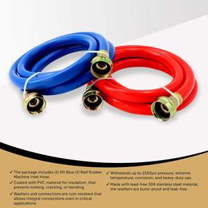 สายฉีดน้ำแรงดันสูงแบบเสริมแรง PVC ของ <span class=keywords><strong>DR</strong></span> (แพ็ค 1 เส้น ยาว 6 ฟุต) สำหรับเครื่องฉีดน้ำแรงดันสูง พร้อมการรับประกัน 1 ปี - Product Image 3