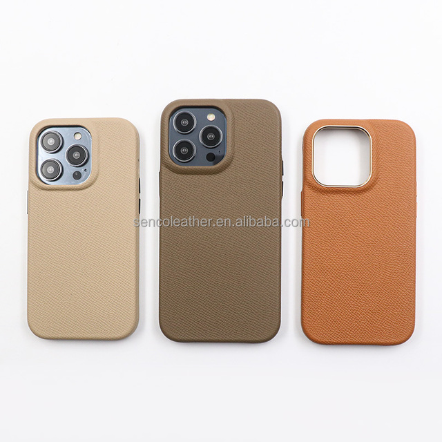 Recycled Phone case Texture Leather Luxury logo for iPhone 12 14 15 Pro Max 2024 New Products