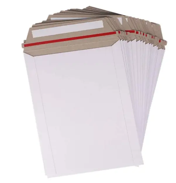 Custom Rigid Cardboard Paper Envelope Packaging For Document Shipping a4 envelope cardboard
