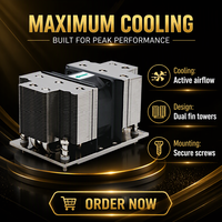 KYL1718-2UA 2U Pendingin CPU Server Aktif untuk AMD EPYC 4004, 4005, Soket LGA1718, TDP 170W, Kipas 60mm 14000RPM