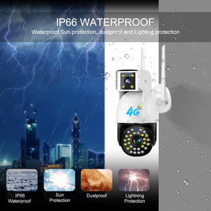 كاميرا مراقبة خارجية V380 PRO مع كشف الحركة وإضاءة LED وعدسة مزدوجة بدقة 4 ميجابكسل وتقنية GSM ذكية وخاصية PTZ وشبكة الجيل الرابع - Product Image 4