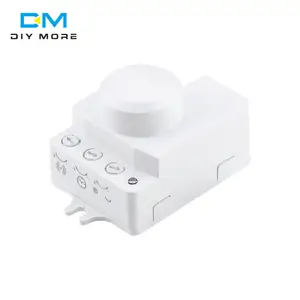 Interruptor de sensor, ac 220v 5.8ghz microondas radar sensor de indução de movimento do corpo humano interruptores de luz led