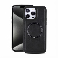 Étui de téléphone magnétique pour Apple iPhone 16 Pro Max, coque antichoc pour iPhone 17 Pro Max, étui en cuir