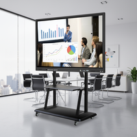 Monitor de Pantalla Táctil Interactiva LED Ultra HD 4K de 65 Pulgadas, Pizarra Inteligente LCD con PC Todo en Uno
