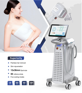 Máquina de Depilación Láser de Alta Potencia de 755/808/1064nm con Longitudes de Onda Blanqueadoras, Garantía de <span class=keywords><strong>2</strong></span> Años, Cepillo de Limpieza Facial - Product Image 5