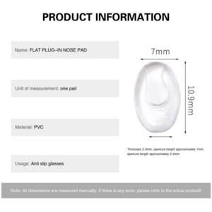 Enfichable Anti-indentation Anti-dérapant Confortable Silicone Super Doux Baïonnette Boucle <span class=keywords><strong>Lunettes</strong></span> <span class=keywords><strong>Nez</strong></span> Pad - Product Image 5
