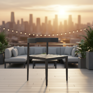 Silla de Comedor Moderna de Aluminio para Exteriores con Cojines, Cómoda, Portátil, Ligera, Resistente y Impermeable para Uso en Villas y Parques - Product Image 2