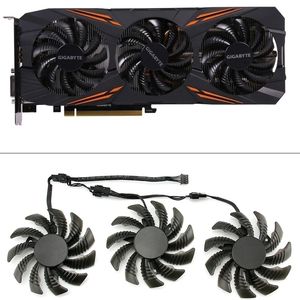 Ventilateur de refroidissement 75MM T128010SU pour <span class=keywords><strong>Gigabyte</strong></span> <span class=keywords><strong>AORUS</strong></span> GTX 1080 <span class=keywords><strong>1070</strong></span> Ti Gaming Fan GTX 1070Ti G1 Gaming GPU Video Card Cooler Fan - Product Image 1
