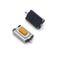 Interruptor Táctil SMD Naranja de 2 Pines, Microinterruptor de 2.5mm, Botón Pulsador para Proyectos DIY y Automotrices
