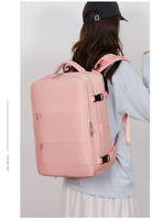 Sac de voyage antivol en polyester Oxford grande capacité, étanche, avec port USB, fermeture éclair, coussin d'air et compression sous vide – Stock limité à prix réduit