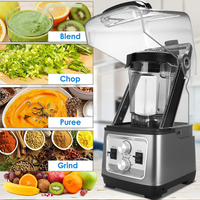 Stille Geluidsarme Stille 2 Liter Professionele Blender Van Hoge Kwaliteit Commerciële, Stevige Geluiddichte Blender Met Geluidshoes