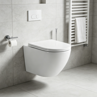 Toilette murale suspendue Inodoro européenne Toilettes suspendues flottantes Sanitaires en céramique Wc Toilette suspendue au mur