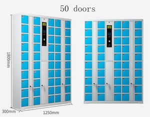 Swipe carte mot de passe bagages électroniques casier à colis en acier sac stockage <span class=keywords><strong>téléphone</strong></span> portable casier stockage extérieur courrier casier - Product Image 5