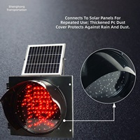 Fabrik-Großhandel Solarbetriebene LED Gelb Blinkende Warnleuchte IP65 Wasserdicht für Straßenbau Verkehrssicherheit