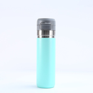 Tùy chỉnh BPA chai nước bằng thép không gỉ với nắp lật hàng đầu sơn tĩnh điện thuận tiện mang theo xử lý cho các tour du lịch ngoài trời cắm trại - Product Image 5
