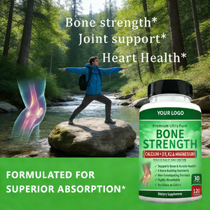 ओम मैग्नीशियम ग्लाइकेनेट विटामिन डी 3 k2 विटामिन बी 6 कैल्शियम हड्डी शक्ति कैप्सूल वयस्कों के लिए नहीं 120 गिनती - Product Image 2