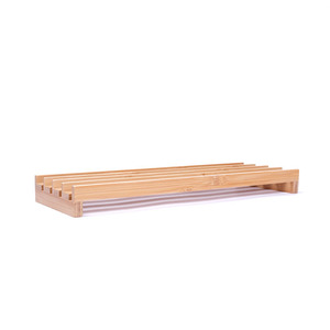 Kitchen dish drainer, bamboo <b>plate</b> <b>rack</b>, unpainted bamboo <b>plate</b> <b>rack</b>, dish <b>rack</b>, tableware drainer, bowl <b>rack</b> - Product Image 1