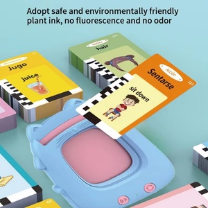 Juguetes Cognitivos para Niños, Tarjetas de Memoria Interactivas con Voz, Máquina de Aprendizaje Temprano con Forma de Gato, Rompecabezas, Máquina de Tarjetas de Voz - Product Image 2