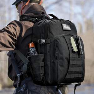 लैपटॉप कम्पार्टमेंट के साथ पुरुषों और महिलाओं के लिए सर्वश्रेष्ठ काला 3 दिवसीय वॉटरप्रूफ टैक्टिकल कैरी गियर असॉल्ट रेंज गो बैग - Product Image 5