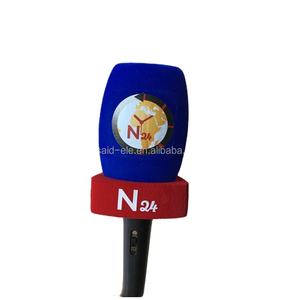 Microphone de radio pour Youtubers avec pare-vent et logo personnalisé imprimé pour chaînes <span class=keywords><strong>TV</strong></span> et musique audio - Product Image 2