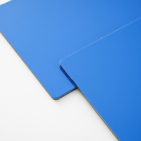 Panneau composite en aluminium brillant de 3 mm, revêtement FEVE, couleur personnalisée pour revêtement mural extérieur