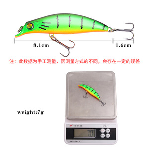 เหยื่อปลอม Ytqhxy Popper Lure 8.1 ซม. 7 กรัม เหยื่อแข็งสำหรับตกปลาผิวน้ำ สำหรับปลาแมนดาริน พร้อมตะขอสามทางสิบสี - Product Image 3