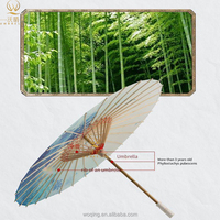 Parapluie en papier huilé fait main, durable, imperméable, en bambou, cadeaux d'affaires, parapluie droit personnalisé en gros, traditionnel