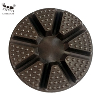 LITTLE ANT Tampon abrasif OEM haute dureté pour polisseuse de sols en béton, tampon de polissage diamanté 80 mm, épaisseur 12 mm, 3 pouces, utilisation humide et sèche