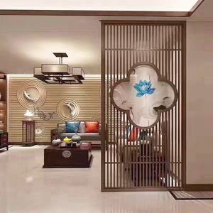 Divisor decorativo móvil de acero inoxidable con partición de pantalla de aluminio y <span class=keywords><strong>Metal</strong></span> contemporáneo para hoteles, restaurantes, corte por láser - Product Image 2