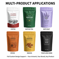 Op maat gemaakte bedrukte stand-up pouch doypack met ritssluiting, food grade, matte afwerking, gelamineerde Mylar verpakking, aangepast logo, voor huisdierenvoer