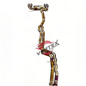 ท่อไอเสียแบบวาล์วเดี่ยว Vortex Racing Grade Golden Burnt Titanium ความยาวเท่ากันทุกท่อน สำหรับ BMW M2C F87 Sport Coupe Tuning Muffler - Product Image 3
