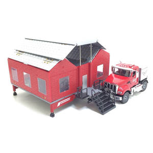 Miniature de <span class=keywords><strong>voiture</strong></span> de tourisme à deux places en métal moulé sous pression, jouets de simulation de vacances, modèle de camion <span class=keywords><strong>caravane</strong></span> à l'échelle 1:50 - Product Image 3