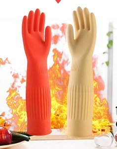 Gants <span class=keywords><strong>de</strong></span> cuisine ménagers en caoutchouc épais et allongés, imperméables, pour la vaisselle et le linge, vente en gros - Product Image 6