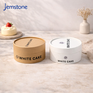 Custom Logo Luxury <b>Cardboard</b> Cylinder Basque Cake Box Food Grade Eco Friendly Oven Safe Paper Baking Dessert <b>Tube</b> Packaging - Product Image 1