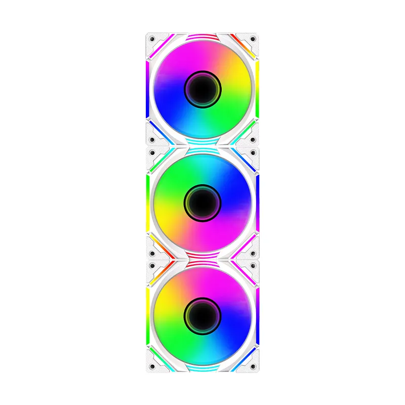 Casing kipas Pc kebisingan rendah grosir 120mm 3pin/4pin komputer 12v kipas pendingin RGB untuk PC