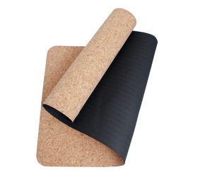 Imprimé personnalisé Recyclé Liège Tapis de Yoga En Caoutchouc Naturel Dans Le Sac - Product Image 3