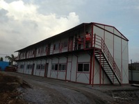 TOPPRE Kits de maisons préfabriquées détachables à assemblage rapide Dortoir de camp de travail modulaire préfabriqué à deux étages pour le personnel temporaire K House
