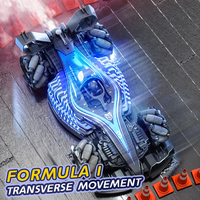 Voiture télécommandée 2.4G F1 Sport RC Formule 1 de course et de drift haute vitesse, avec fonction de fumée et cascades sur quatre roues