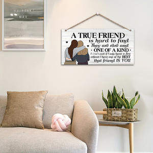 Decorazione da Parete in <span class=keywords><strong>Legno</strong></span> Creativa per Coppie e Amici, Numero Civico Pendente, Arte Popolare Americana, per Laurea e Halloween - Product Image 4