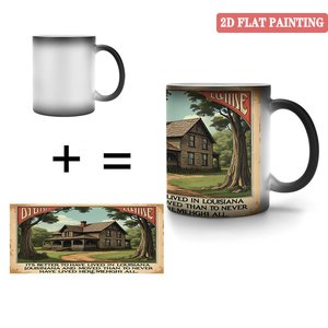 Taza Mágica de Cerámica Negra Esmerilada de 11oz para Agua Caliente Diaria, Sensible al Calor y que Cambia de Color - Product Image 4