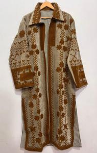 Veste en toile de coton respirante avec doublure en soie crochetée style bohème automne-hiver pour femmes, logo frontal, vente chaude TNT - Product Image 4