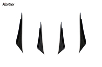 Ailerons avant en fibre de carbone sèche de style Karbel Wind Knife pour Porsche 991.2 GT3 2017-2019